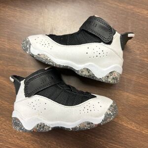 Jordan 6 Rings "White/Black/Coral/Picante Red" Toddler Girls' Shoe size 6 C